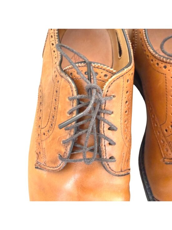 Allen Edmonds Men\'s Derby Shoes 8.5 EEE Leather Cap Toe Wingtip Lexington Brown main image 6